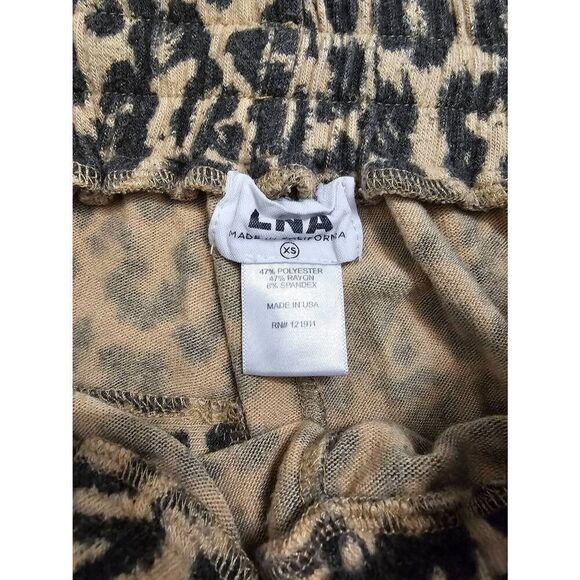 LNA Knit Animal Print Sweatpant Joggers Size XS - Picture 4 of 6